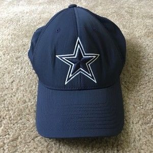 FLEXFIT Men's Blue Dallas Cowboys Cap Hat Blue Size S-M